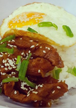 Foto resep Gyudon (Japanese Beef and Rice Bowl)