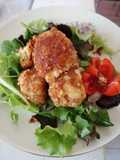 Polpettine patate scalogno e cornflakes