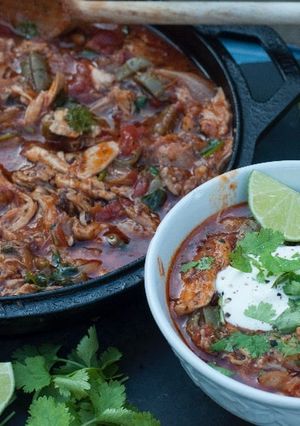 A picture of Chipotle Chicken Stew.