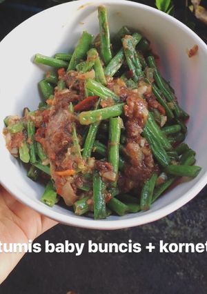 Foto resep Baby Buncis Tumis Kornet