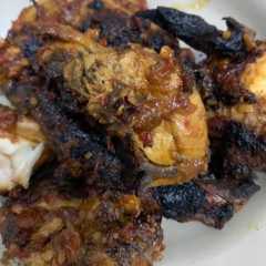 A picture of Ayam Bakar Padang.