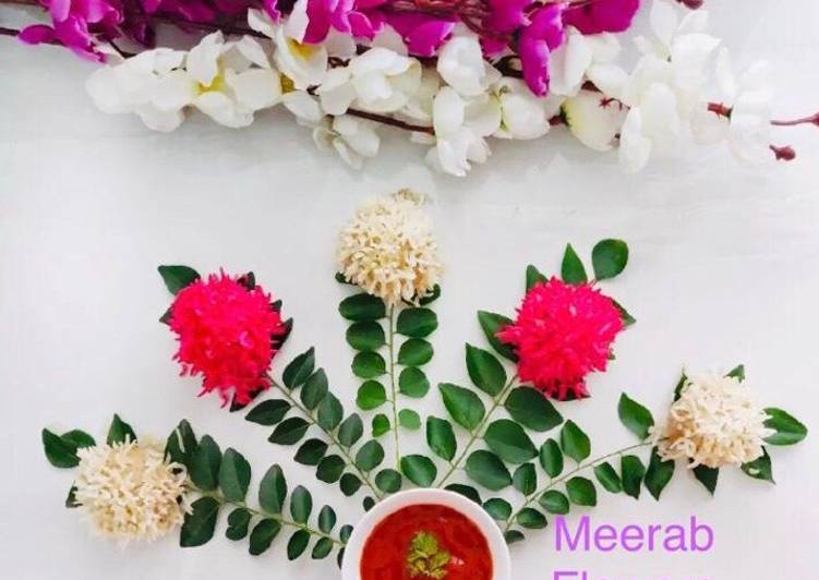 Recipe of Homemade Flower 💐 puff rice meethai balls