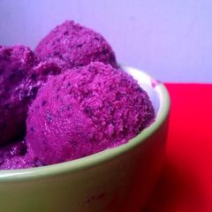 A picture of Blueberry Frozen Yoghurt.