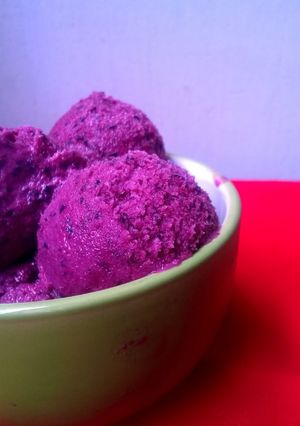 A picture of Blueberry Frozen Yoghurt.