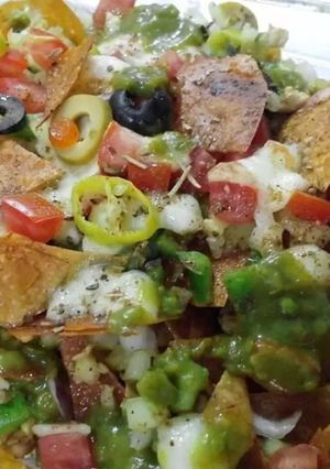 A picture of Classic nachos.