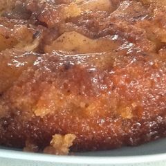 West Country Apple Upside-down cake A picture of West Country Apple Upside-down cake.