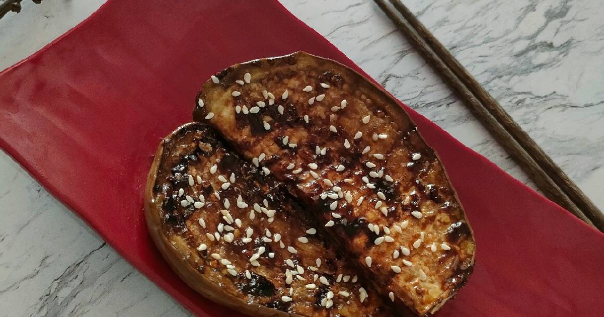 Resep Grilled Eggplant Teriyaki SC oleh Yoleen Wang Cookpad