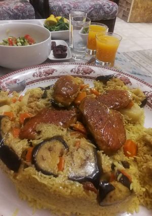 صورة لوصفة مقلوبة خضار