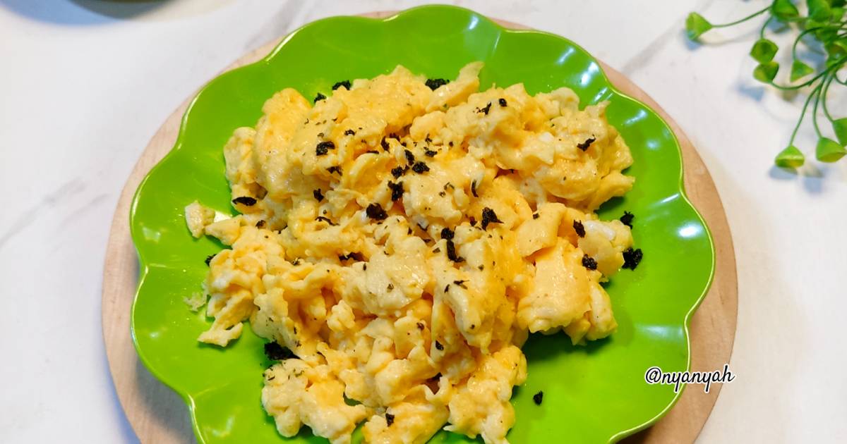 Resep Scramble Egg Ala Mcd Oleh Nyanyah Cookpad