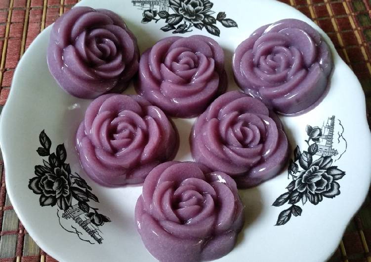 Puding ubi ungu