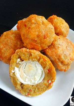 A picture of Yam balls.