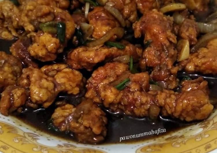 Resep Salmon Crispy Lada Hitam yang Sempurna