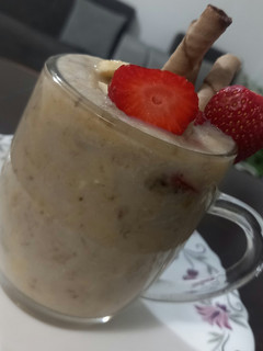 عکسی از دستور شیر موز بستنی مخصوص(بدون دستگاه)❤