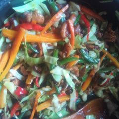 Vegetable stirfry A picture of Vegetable stirfry.
