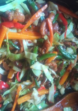 A picture of Vegetable stirfry.