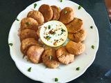 Super healthy rajgira flour potato sabudanaPowder farali tasty cutlet with masala curd