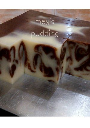 Foto resep Pudding Marmer
