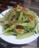 Su su xào tôm khô