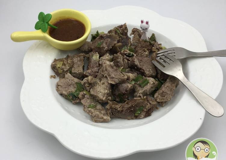 燒烤香蘭優格嫩牛肉~使用國際牌水波爐