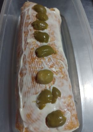 Una foto de Arrollado con ensalada de atún 💚😋sin gluten