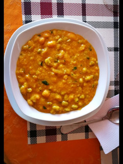 Una foto de Porotos Granados en mazamorra