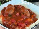 🍷🍅🥫Chorizos al vino tinto con puré de papas 🥔 🥫🍝