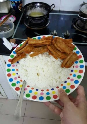 Hình của món Sườn non chiên giòn xa tế.