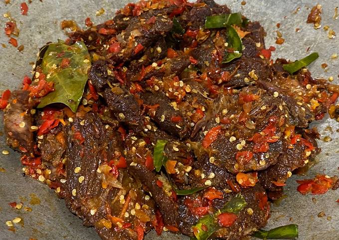 DENDENG balado basah SIMPLE & ENAKKK