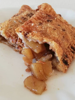 Una foto de Apple Pie (tipo Burger King / Mc Donalds) con masa de pascualina