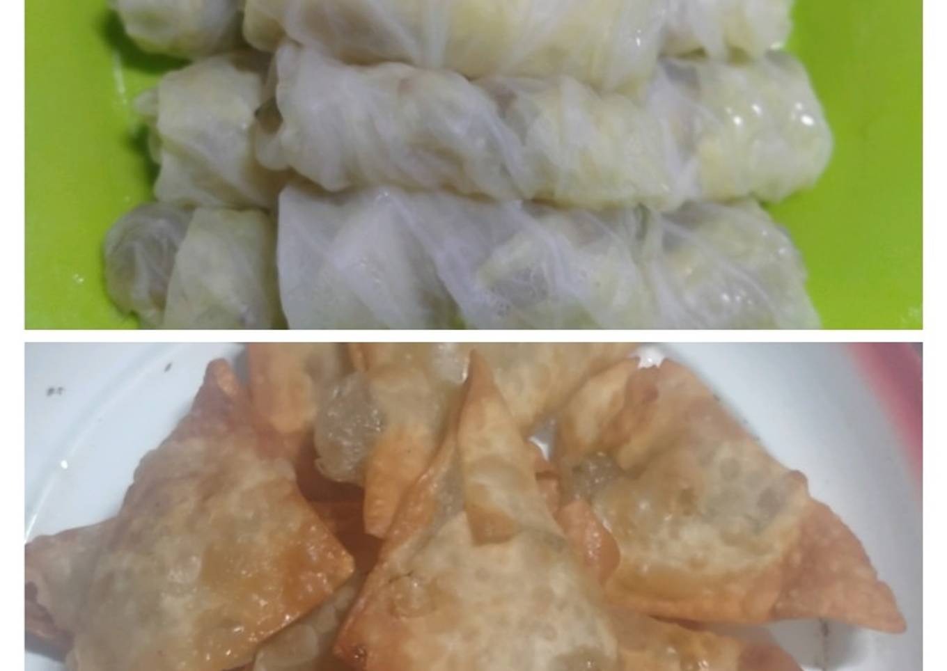 Siomay Kubis & Pangsit Goreng Isi Aci