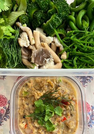 รูปของ น้ำพริกป่นปลาช่อนย่างไม่ใส่ปลาร้า🌶️🧄