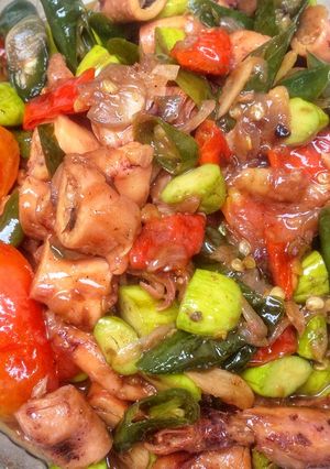 Foto resep Cumi Asin Cabe ijo