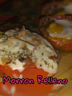 Una foto de Morrón relleno