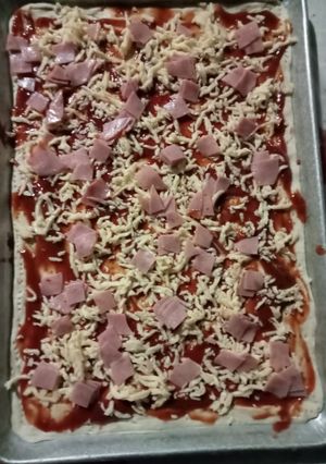 Una foto de Pizza