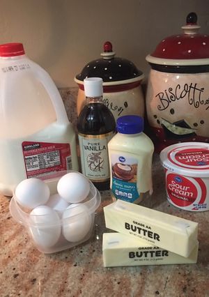 A picture of Boxed Cake Mixes: Substitutions to make taste homemade.