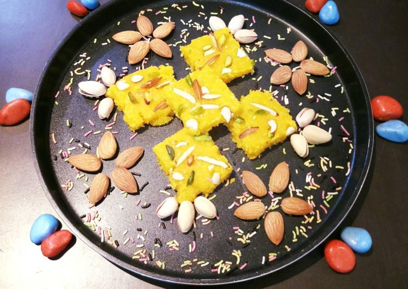 Mango Coconut Burfi