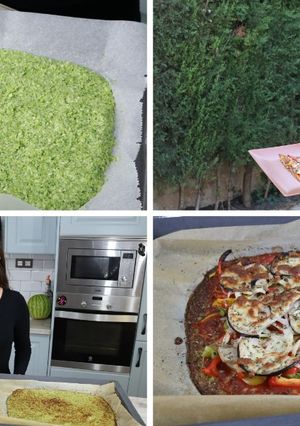 Una foto de PIZZA CON BASE DE BRÓCOLI {FitKen}
