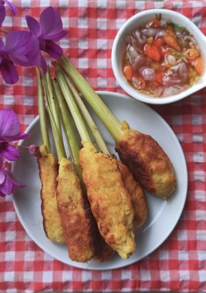 Foto resep Sate ayam lilit sambal matah