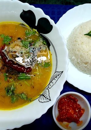 A picture of Bengali Style Masoor Dal.