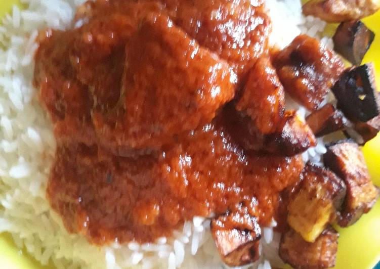 Step-by-Step Guide to Serve Favorite Rice with fried plantain