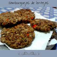 Una foto de Hamburguejas de lentejas