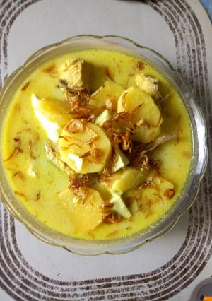 Foto resep Opor Ayam Tahu Kuah Kuning