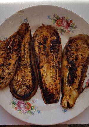 Una foto de Berenjenas a la plancha