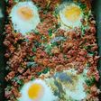 Baked Mince and Spinach Eggs