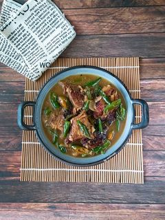 Foto resep Pari Asap Masak Santan Cabe Hijau
