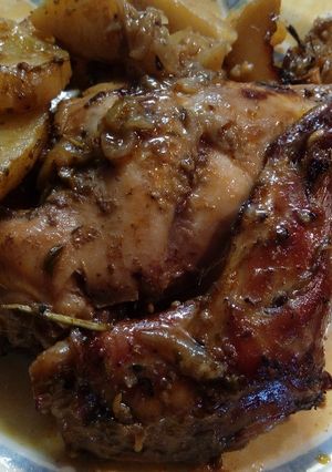 Una foto de Conejo al horno