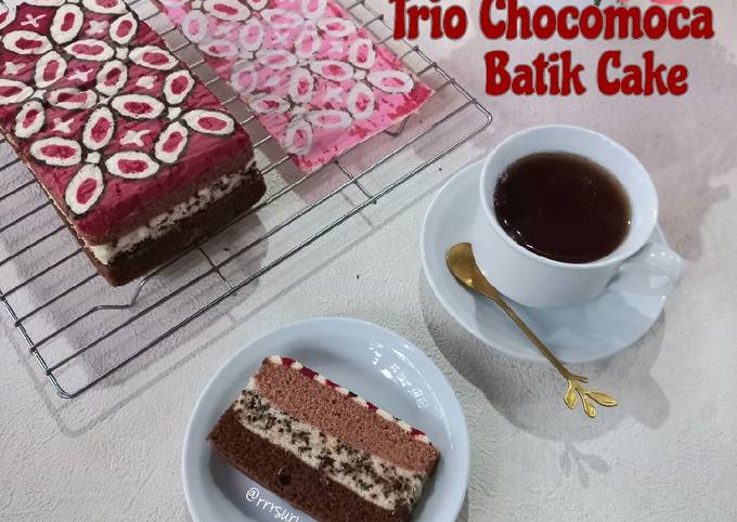 Resep Trio Chocomoca Batik Cake Oleh Rrrsuryaaaa Cookpad