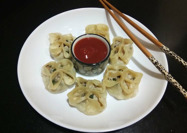 Step-by-Step Guide to Make Homemade Chicken open momo