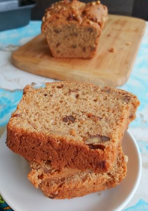 A picture of Whole Wheat Banana Walnut loaf.