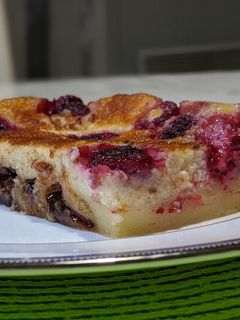 Une photo de Choco framboise façon clafoutis#dessert